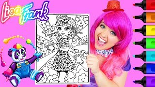 Coloring Lisa Frank Hippie Girl Rainbow Coloring Page Prismacolor Markers | KiMMi THE CLOWN