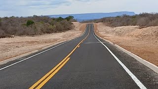 A ESTRADA DE DOMINGOS MOURÃO PIAUÍ A CARNAUBAL CEARÁ A PI 258 JÁ TODA PRONTA.