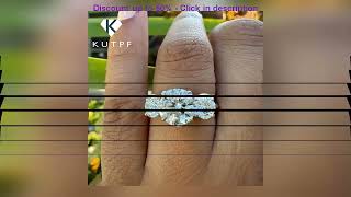 4 Carat Moissanite Ring with Certificate 925 Sterling Silver Brilliant Cut Lab Diamond Engagement