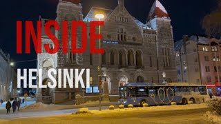 Winter Walk in Helsinki: Exploring the Snow-Covered City After Heavy Snowfall | City Tour