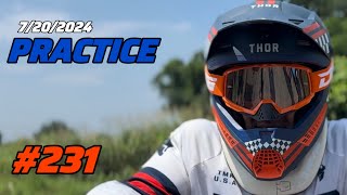 #231番さん PRACTICE 2024年7月20日 Motocross Village