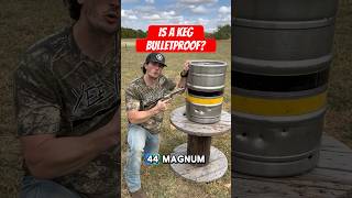 Bulletproof testing a beer keg with increasing caliber bullets