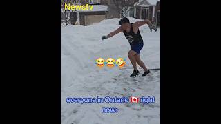 snow in Canada winter be like 🤣🤣 #funny #comedyfilms #snow