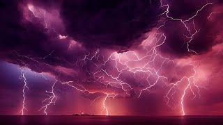 ⚡ Heavy Thunderstorm Sounds to Sleep Instantly | Relaxing Rain, Very Powerful Thunder & Lightning