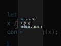 JavaScript assignment operators #coding