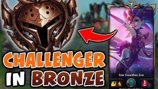 What happens when a TOP 100 CHALLENGER visits BRONZE | Challenger Zoe vs Bronze