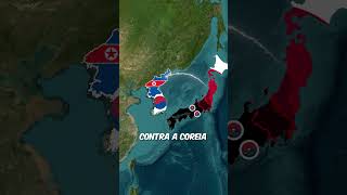 🛑 O QUE ACONTECERIA SE A COREIA DO NORTE E A COREIA DO SUL SE UNISSEM PARA ATACAR O JAPÃO? 🌍💣