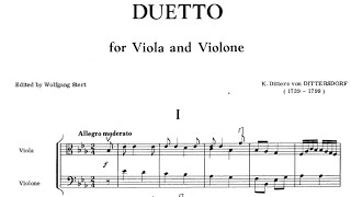 Carl Ditters von Dittersdorf - Duetto for Viola and Double Bass, Kr.219