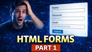 HTML Forms Part 1 🔥 | Input, Label & Button Explained | Beginner Tutorial
