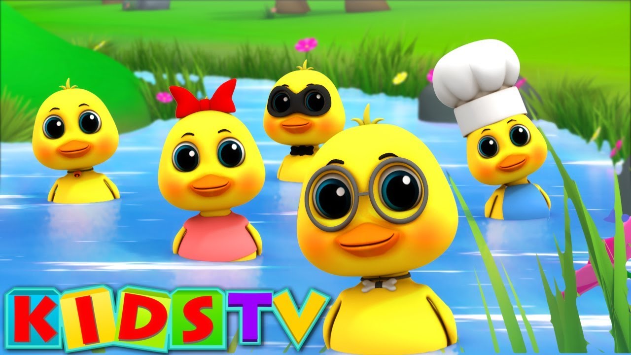 Five Little Ducks | Kindergarten Nursery Rhymes For Children By Kids Tv ...