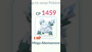 1HP Mega Abemasnew in Grunt Badly in pokemon go #pokemongo #soparstart