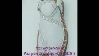 kaptaan chappal in white color