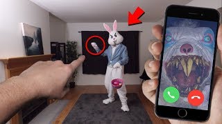 CALLING EASTER BUNNY ON FACETIME AT 3 AM ON EASTER DAY!! *DO NOT TRY THIS*