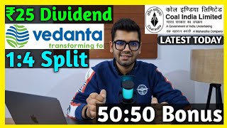 Vedanta Ltd + Coal India • Stocks Declared High Dividend, Bonus \u0026 Split With Ex Date's