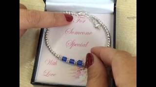 Sapphire Crystal Birthstone Bracelet by Jewels 4 Girls