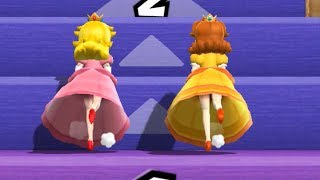 Mario Party 9 - Step It Up - Peach vs Daisy Gameplay | Cartoons Mee