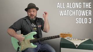 Jimi Hendrix All Along The Watchtower Guitar Lesson + Tutorial (Part 3) - Third Guitar Solo Lesson