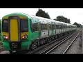 southern class 377 6s 377603 377622 depart angmering for brighton