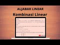 Kombinasi Linear - Aljabar Linear