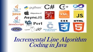How to implement incremental line drawing algorithm in java coding | Computer graphics | Java