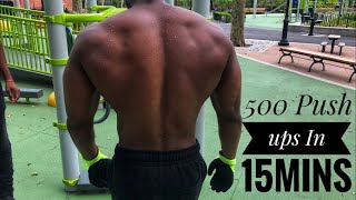 500 push ups in 15mins Beastmode