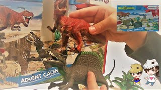 【恐竜】アドベントカレンダー 2021 ジュラシックワールド シュライヒ Schleich ティラノサウルス  ブルー AdventCalendar Jurassic world Blue T-REX