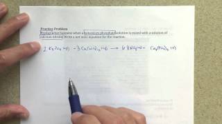 General Chemistry I - Precipitation Reactions and Net Ionic Equations