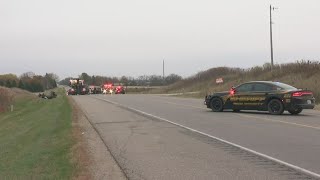 Double Fatal Crash Between Passenger Car, Semi Near Northfield