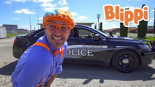 Blippi Learns About Police Cars | Explore and Learn With Blippi | Blippi Videos