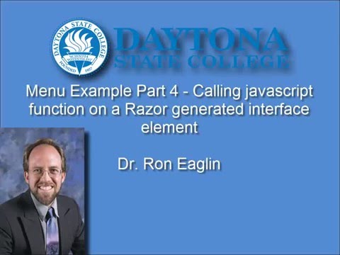 .NET MVC - Restaurant Menu System Part 4 - Calling Javascript functions from Razor .NET MVC - Restaurant Menu System Part 4 - Calling Javascript functions from Razor
