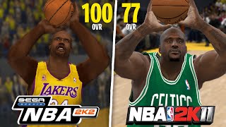 Hitting A 3pt With Shaquille O'Neal In Every NBA 2K!