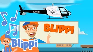 Blippi Helicopter Song 🚁 | BLIPPI | Educational Songs For Kids