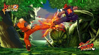 Akuma vs Ryo Sakazaki – Street Fighter X Art of Fighting | SNK X Capcom