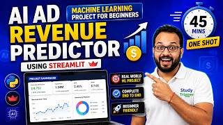 Machine Learning Project for Beginners | AI Ad Revenue Predictor using Streamlit | One Shot