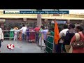 devotees throng to dharmapuri lakshmi narasimha swamy temple jagtial v6 news