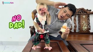 Dad panicked when Kyo had a severe stomachache and stopped eating!