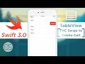 TableView - Controller Swipe to Delete : Swift 3