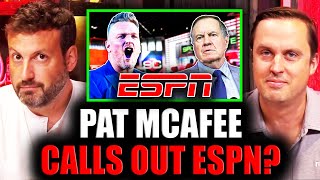 ESPN CIVIL WAR? Pat McAfee Show CALLS OUT ESPN's Bill Belichick Story | OutKick Hot Mic