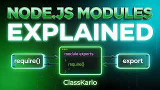 Node.js Modules Explained | Built-in, Custom & Third-Party Modules
