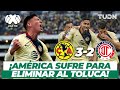 ¡Partido sufrido! América elimina a los Diablos | América 3-2 Toluca CL 18 | TUDN