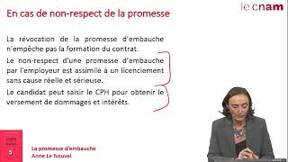 La promesse d'embauche