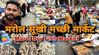 सुखी मच्छी च मोठ होलसेल मार्केट | ANDHERI MAROL DRY FISH MARKET | सूखी मछली का बड़ा बजार | Mumbai