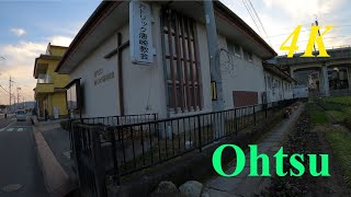 大津市内を散策４　Walking in Ohtsu city, Shiga, Japan, Vol.４【4K】