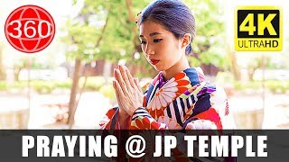 [4K 360°] Pray At Shitennoji \u0026 Enjoy the Atmosphere of a Japanese Temple || JAPAN 360