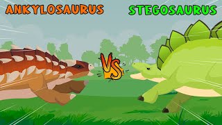 Ankylosaurus vs Stegosaurus | Dinosaurs Tournament [S1] | Dino Animation