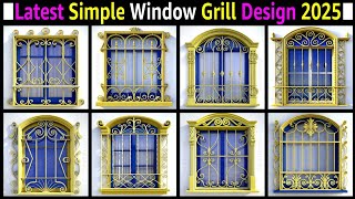 Latest simple window grill design 2025 | Window Grill Design short video | Main door window grills