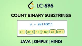 Count Binary Substrings | Leetcode 696 | Java Hindi