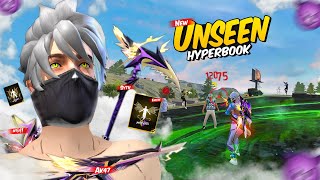 New Unseen Hyperbook with Awesome Skins , Emotes & Many More 😲 Op 1 Vs 4 Gameplay 😱 Free Fire