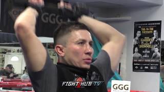 A QUICK LOOK INTO GENNADY GOLOVKIN'S STRENGTH & CONDITIONING TRAINING FOR CANELO ALVAREZ