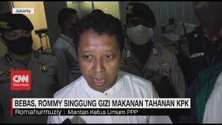 Romahurmuziy Bebas, Singgung Gizi Makanan Tahanan KPK